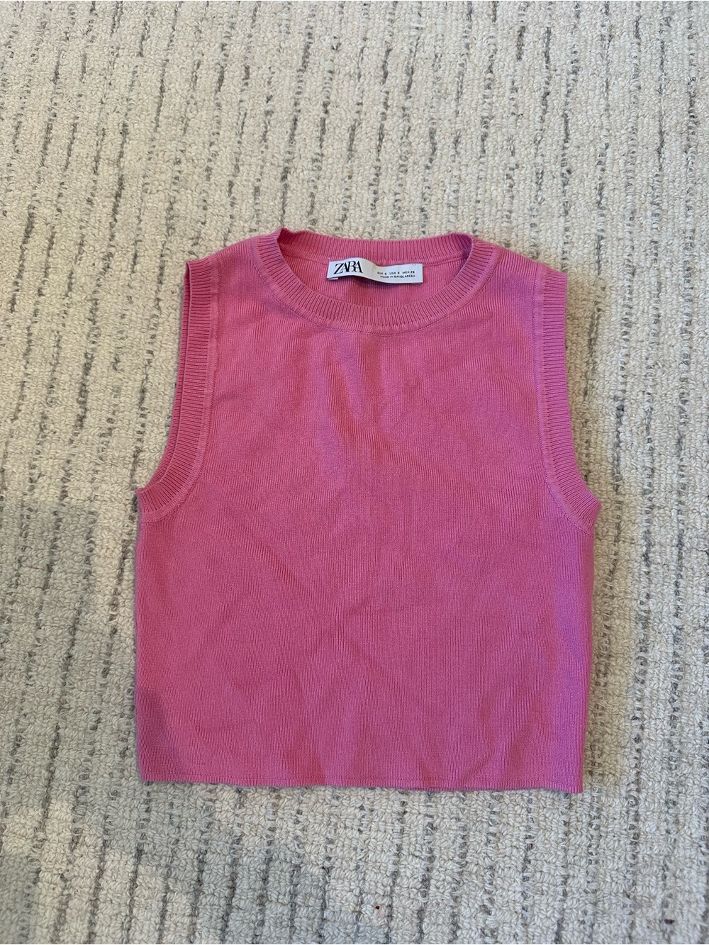 Zara Pink Crop Top